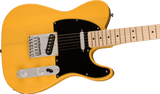 Squier Sonic Telecaster Guitar, Maple Fingerboard, Black Pickguard, Butterscotch Blonde