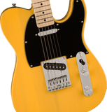 Squier Sonic Telecaster Guitar, Maple Fingerboard, Black Pickguard, Butterscotch Blonde