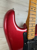 Fender American Ultra II Stratocaster HSS Electric Guitar - Sinister Red, Maple Fingerboard