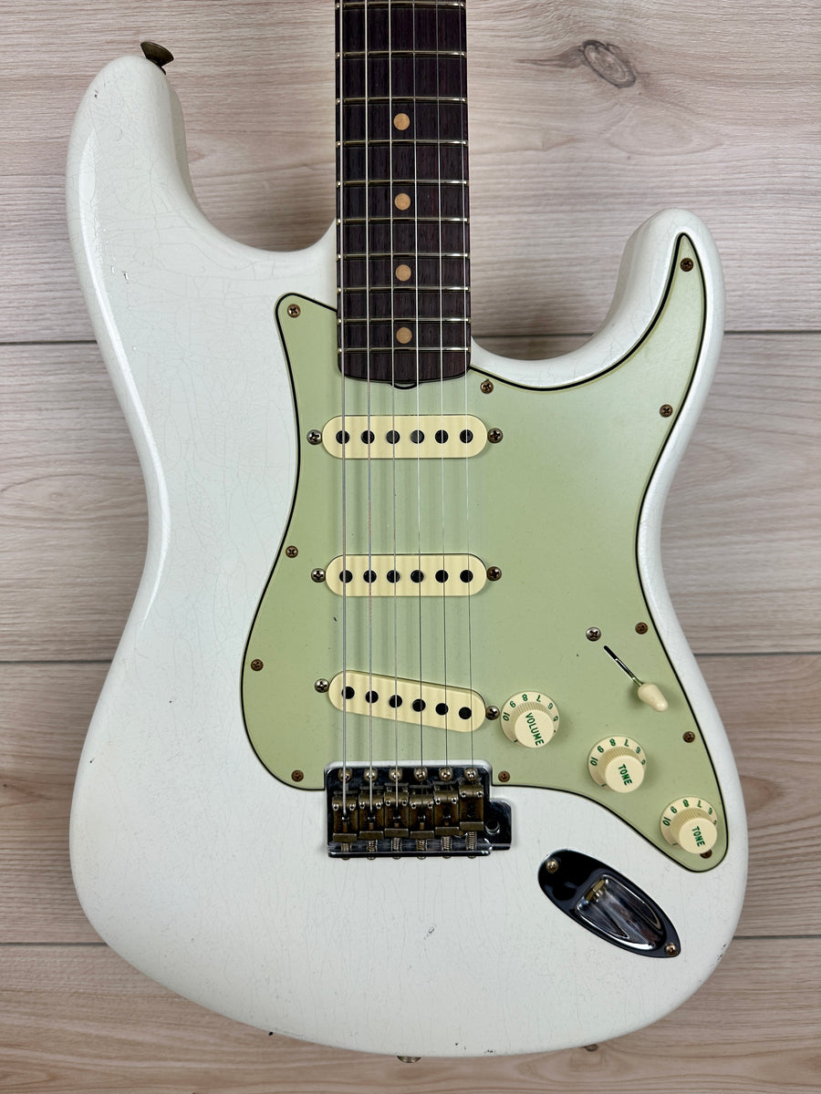 ★Custom Relic OlympicWhite Stratocaster★ 1548-