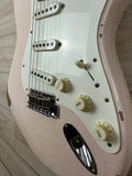 Fender Custom Shop Limited-edition 1959 Stratocaster Relic Electric Guitar - Super Faded Aged Shell Pink