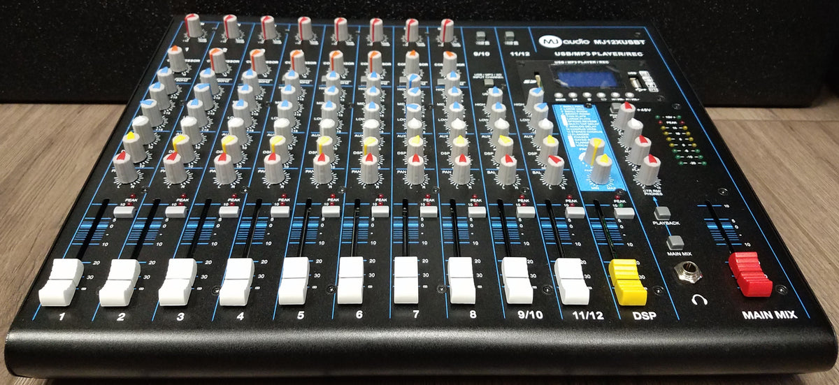MJ Audio 8 Channel Compact Mixer w/ Effects, USB, and MP3 Player – CBN  Music Warehouse
