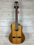 Fender CN-140SCE Nylon Thinline, Acoustic / Electric Guitar, Natural with Case