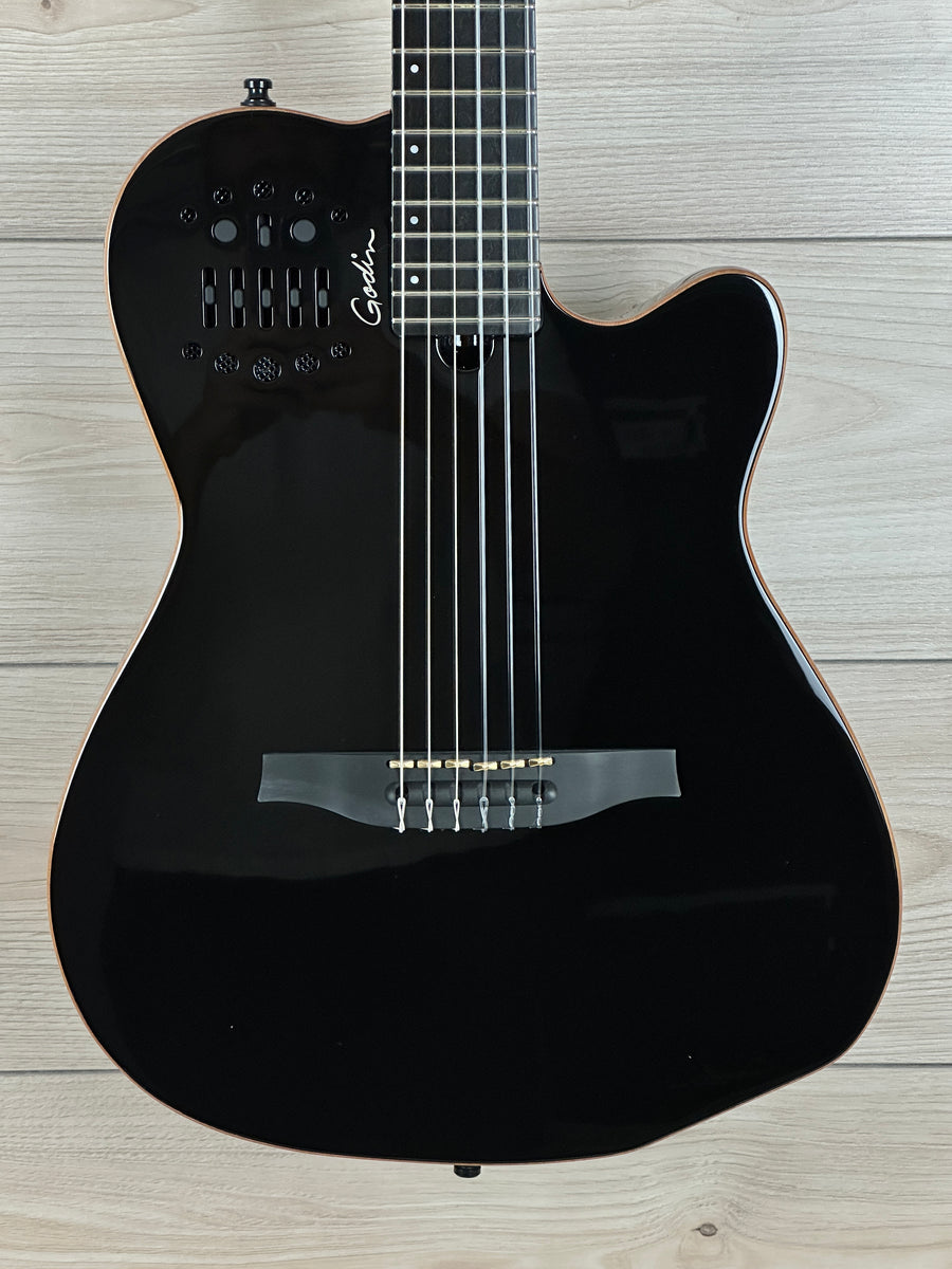 ギター Godin ACS Duet Nylon BLACK Godin ACS Grand Concert Nylon - Black | Sweetwater
