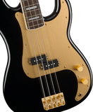 Squier 40th Anniversary Precision Bass Gold Edition, Gold Anodized Pickguard, Black