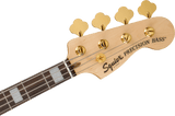 Squier 40th Anniversary Precision Bass Gold Edition, Gold Anodized Pickguard, Black