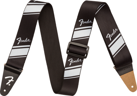 Fender Competition Stripe Guitar Strap, Silver