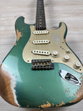 Fender Custom Shop Limited Edition Heavy Relic 59' Roasted Strat - Aged Sherwood Green Metallic