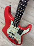 Fender American Ultra Luxe Vintage '60s Stratocaster HSS Electric Guitar, Fiesta Red - #1721
