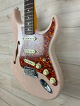 Fender Limited Edition American Professional II Stratocaster Thinline, Transparent Shell Pink