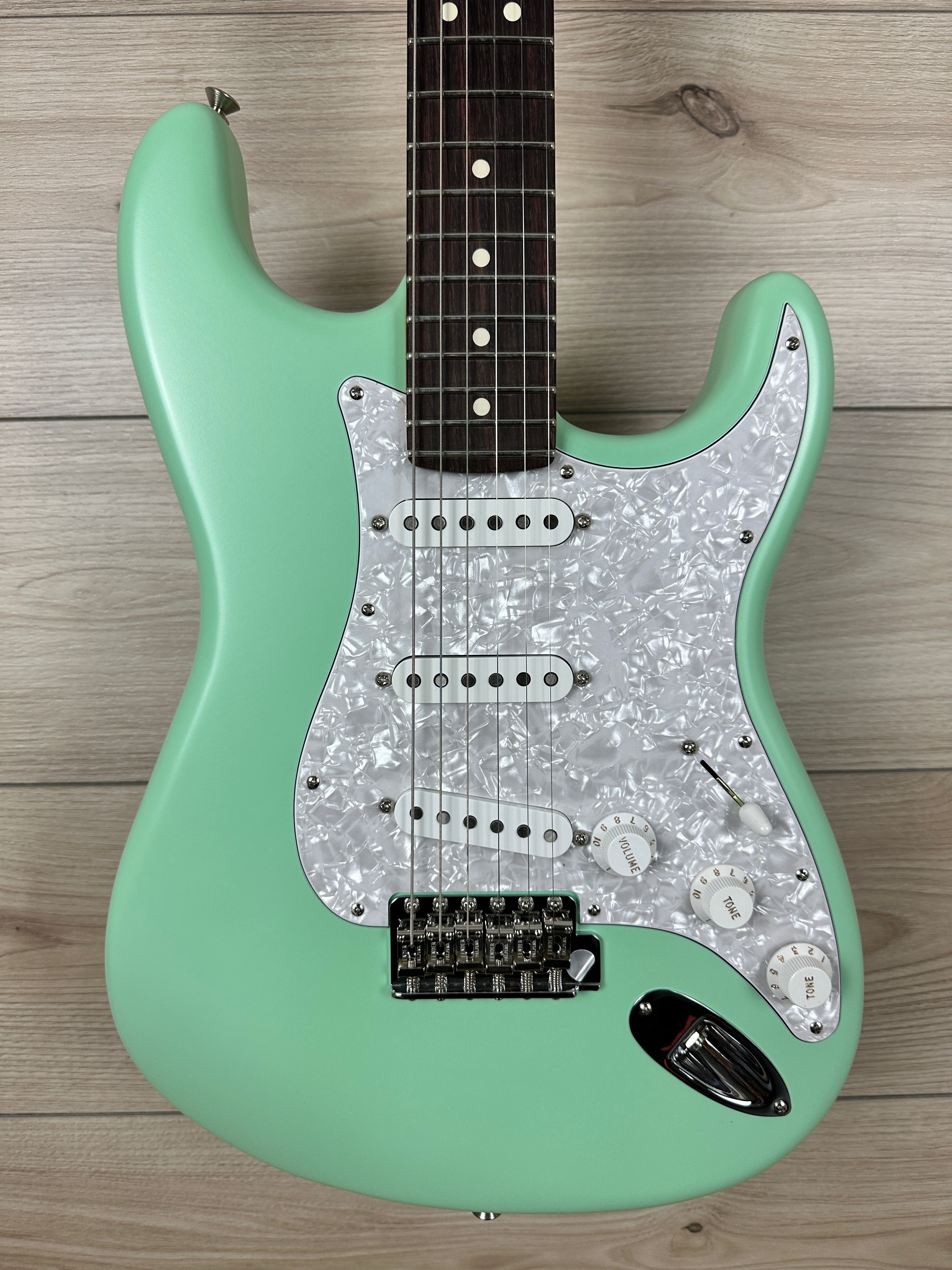 ギター Fender Cory Wong Stratocaster Surf Green Fender Limited-edition Cory Wong Stratocaster Electric