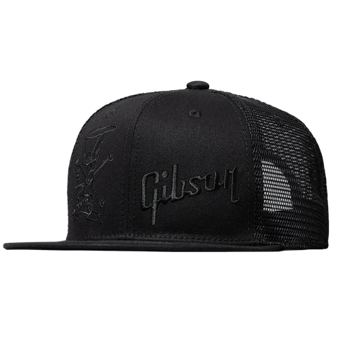 Gibson Slash 'Skully' Trucker Hat, All-Black