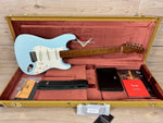 Fender Custom Shop 2023 Limited Edition Roasted '50s Strat DLX Closet Classic, 1-Piece 4A Roasted Flame Maple, Faded Aged Sonic Blue