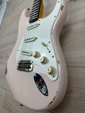 Fender Custom Shop Limited-edition 1959 Stratocaster Relic Electric Guitar - Super Faded Aged Shell Pink
