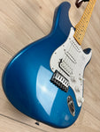 NEW! Fender Standard Stratocaster HSS Electric Guitar, Aqua Marine Metallic