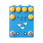 JHS Flight Delay with Chorus and Vibrato Guitar Pedal - Blue