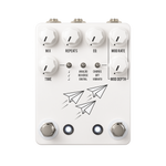 JHS Flight Delay with Chorus and Vibrato Guitar Pedal - White