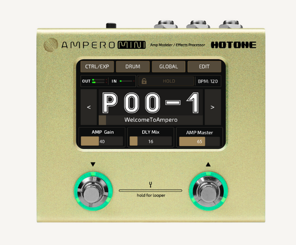 Hotone Ampero Mini Guitar Amp Modeler & Effects Processor