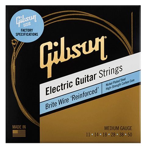 Gibson Brite Wire 'Reinforced' Medium Electric Guitar Strings .011 -.050