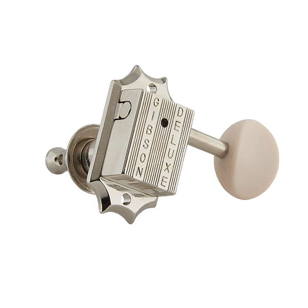 Gibson PMMH-060 Deluxe White Button Tuning Machine Set, Nickel – CBN ...