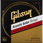 Gibson SAG-PB Phosphor Bronze Acoustic Guitar Strings, Ultra-Light 13-56
