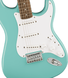 Squier Bullet Stratocaster HT Electric Guitar - Tropical Turquoise with Indian Laurel Fingerboard