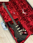 Fender Custom Shop Limited Edition Dual-Mag II Strat Relic Electric Guitar - Aged Black Over 3 Color Sunburst