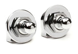 Fender Strap Locks and Buttons Set - Chrome - CBN Music Warehouse