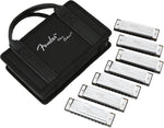 Fender Blues Deluxe Harmonica - Pack of 7, with Case - CBN Music Warehouse