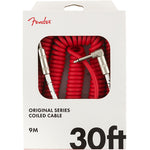 Fender Original Coil Cable 30' Red - CBN Music Warehouse