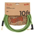 Fender Festival Hemp Instrument Cable 10ft str/str - Green