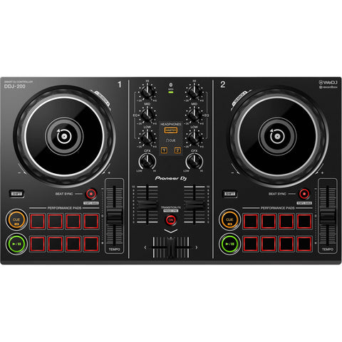 Pioneer DJ DDJ-200 2-deck Rekordbox DJ Controller - CBN Music Warehouse
