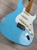 Fender Custom Shop Limited-edition 1957 Stratocaster Relic Finish Faded Aged Daphne Blue