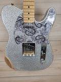 Fender Brad Paisley Road Worn Telecaster - Silver Sparkle