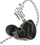 KZ ZSN PRO X Dual Driver 1BA+1DD Hybrid Metal In-Ear Monitor Earbuds - No Mic Black