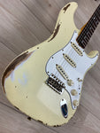 Fender Custom Shop 1967 Stratocaster Heavy Relic Electric Guitar Aged Vintage White
