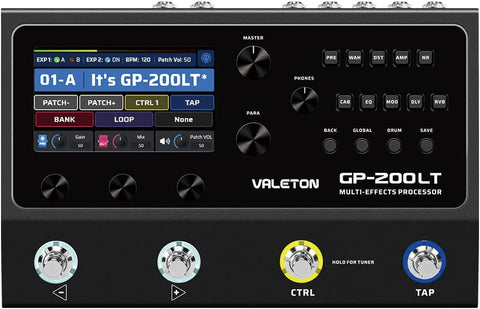 Valeton GP-200LT Multi-Effect Pedal for Electric Guitar