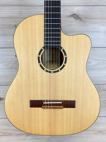 Ortega Family Series RCE125SN Thinline Acoustic-Electric Classical Guitar