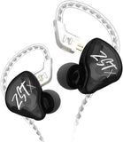 KZ ZST X Dynamic Hybrid Dual Driver in-Ear Headphones (Black Without Mic)