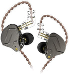 KZ ZSN Pro BUNDLE - in Ear Earphones (No Mic, Grey) + Genuine KZ ABS Case