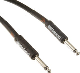 Roland Instrument Cable, Straight/Straight 1/4" jack, Black series - CBN Music Warehouse