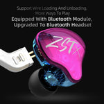 KZ ZST X Dynamic Hybrid Dual Driver in Ear Earphones (Colorful Without Mic)