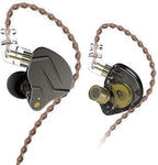 KZ ZSN Pro 1BA+1DD Hybrid in Ear Earphones Monitor Running Sports Headphones HiFi Bass Metal Wired Earbuds (No Mic, Grey)
