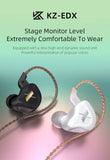 KZ EDX HiFi in Ear Earphone Monitor Bass Earbuds Headset (Without mic, White)