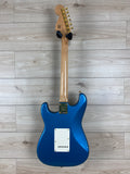 Squier 40th Anniversary Stratocaster Gold Edition with Laurel Fingerboard, Gold Anodized Pickguard, Lake Placid Blue