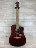 OPEN BOX - Fender CD-60SCE Dreadnought Acoustic-Electric Guitar All Mahogany