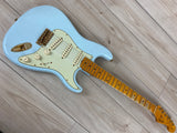 Fender Custom Shop 62 Journeyman Limited Edition Stratocaster Relic Aged Sonic Blue with Gold Hardware