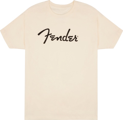 Fender Spaghetti Logo T-Shirt, Olympic White, LARGE