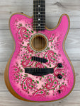 Fender American Acoustasonic limited Edition Telecaster, Pink Paisley