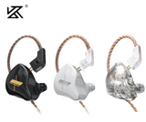 KZ EDX HiFi in Ear Earphone Monitor Bass Earbuds Headset (Without mic, Clear)